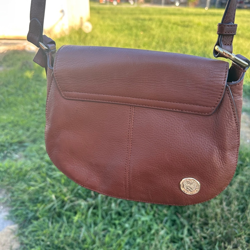 Brown Leather Crossbody Bag• Vince camuto - Picture 5 of 11